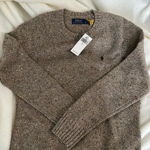 Ralph Lauren Wool-Blend Saddle-Sleeve Sweater